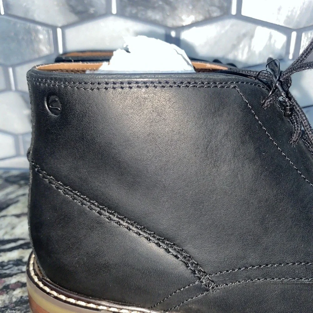 Clarks Men's Jaxen Mid Chukka‎ Boot, Black, sz 9